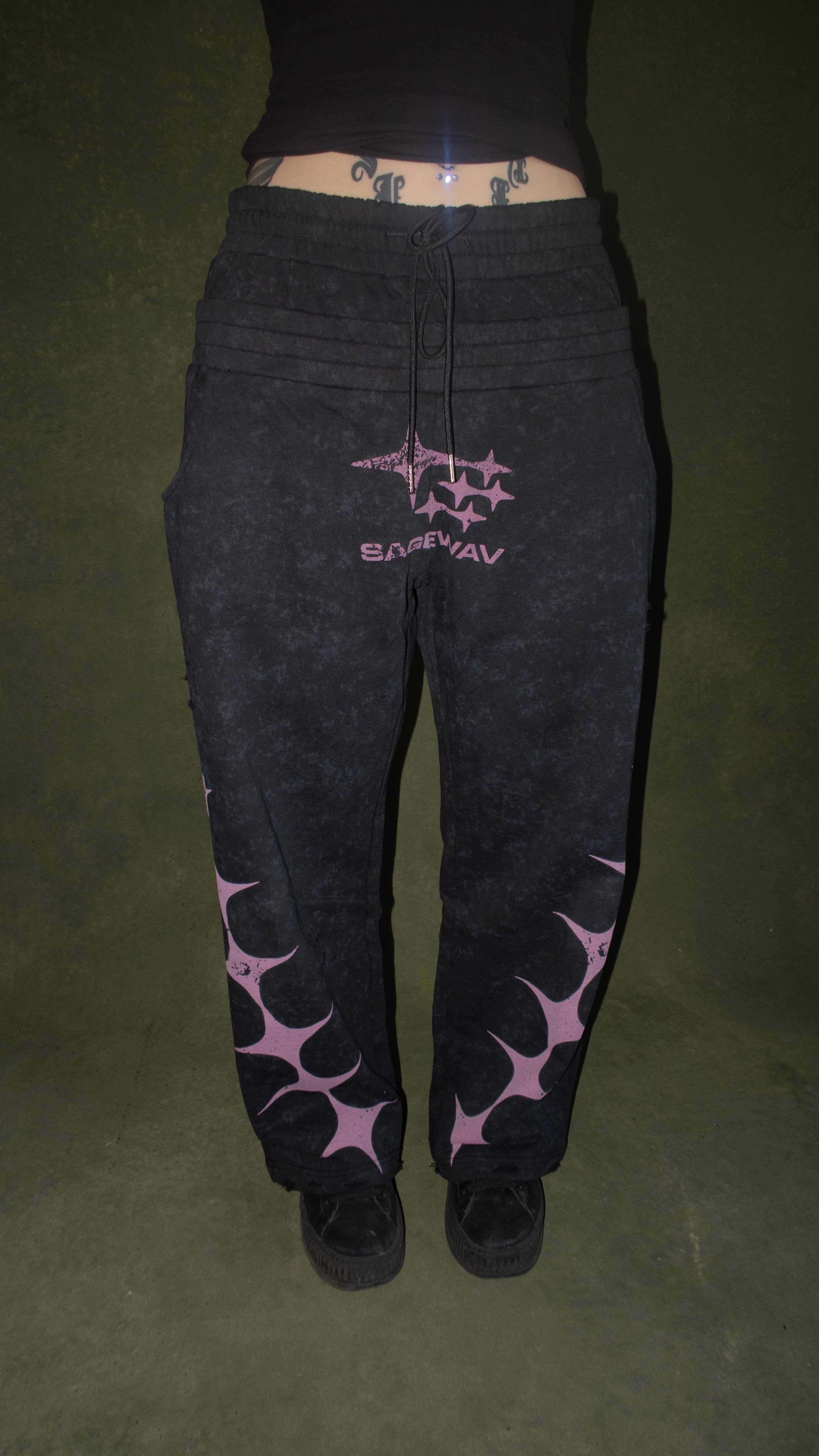 THORN X SWEATPANTS BLACK